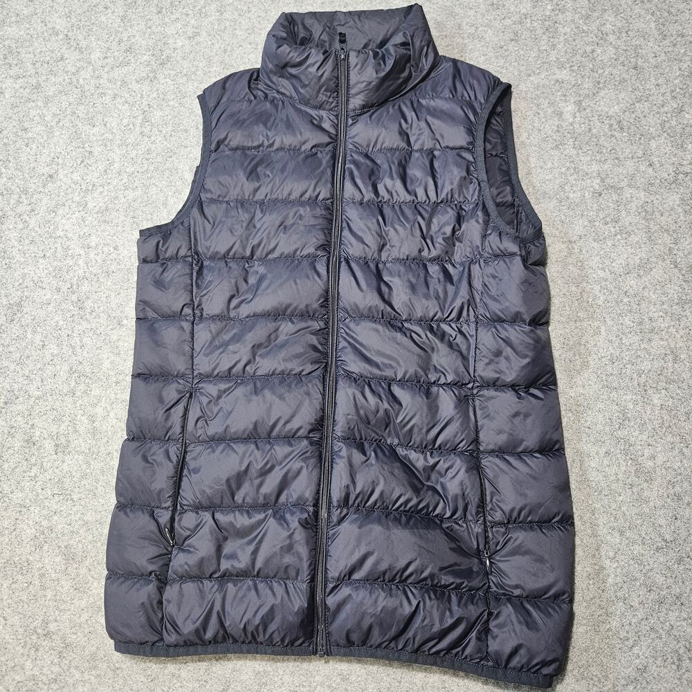 Quince Black Lightweight Down Packable Puffer Vest - Women’s Small